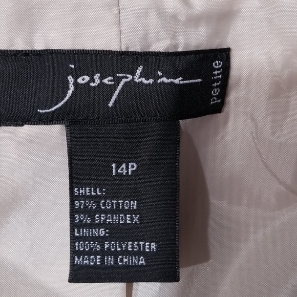 Josephine 14P beige & white seersucker jacket - Picture 5 of 8